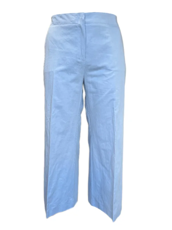 Marina Rinaldi Women's Light Blue Rio Mid Rise Wide Leg Pants NWT Relaxed Casual Leggings Marina Rinaldi Women's Light Blue Rio Mid Rise Wide Leg Pants NWT Relaxed Casual Leggings