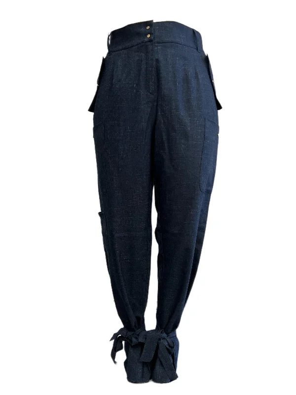 Marina Rinaldi Women's Navy Raissa High Rise Straight Pants NWT Fashionable Tapered Leg Pants Marina Rinaldi Women's Navy Raissa High Rise Straight Pants NWT Fashionable Tapered Leg Pants