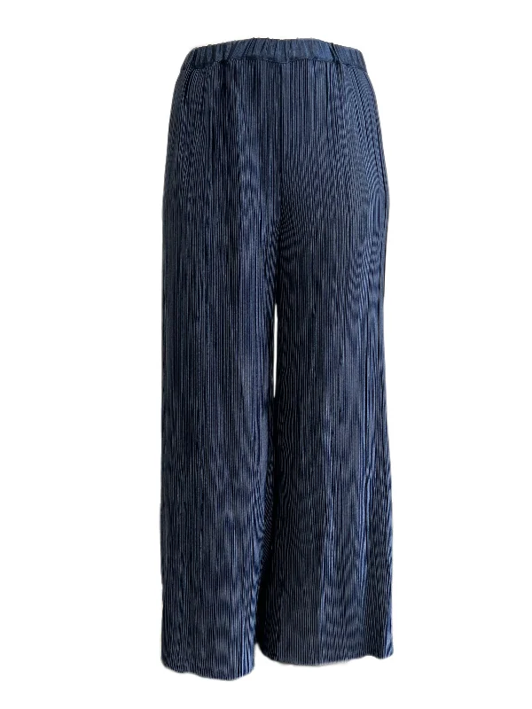 Marina Rinaldi Women's Navy Rima Pleated Wide Leg Pants Size XL NWT Cozy Fitted Pants Marina Rinaldi Women's Navy Rima Pleated Wide Leg Pants Size XL NWT Cozy Fitted Pants