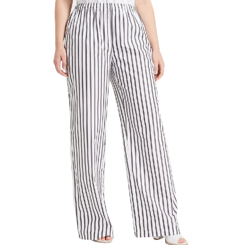 MARINA RINALDI Women's White/Grey Ritratto Striped Pants $295 NWT Soft Sweatpants Style MARINA RINALDI Women's White/Grey Ritratto Striped Pants $295 NWT Soft Sweatpants Style