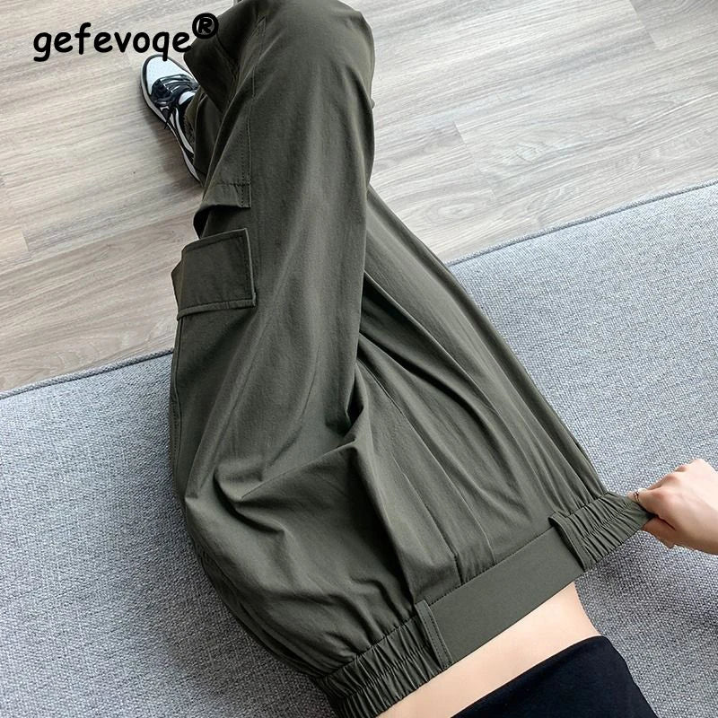 Women Clothes Summer Trendy Streetwear Harajuku Y2K Cargo Pants Classic Pleated Pants Women Clothes Summer Trendy Streetwear Harajuku Y2K Cargo Pants Classic Pleated Pants
