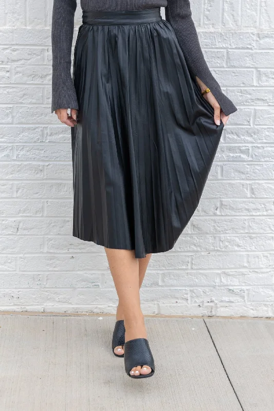 STELLA LEATHER MIDI SKIRT lace skirt romantic