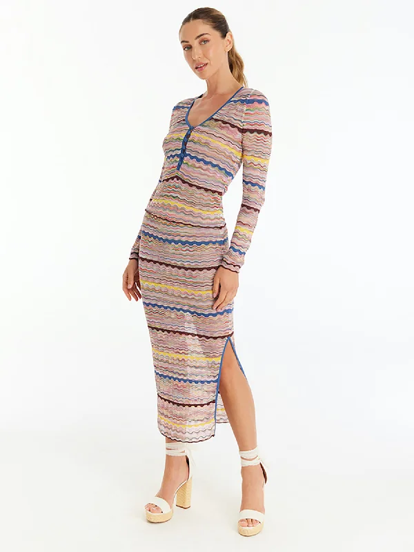 Allison NY Carmen Spacedye Skirt chiffon skirt airy