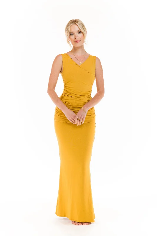 SIDE SLIT SKIRT TIBETAN YELLOW tulle skirt dreamy