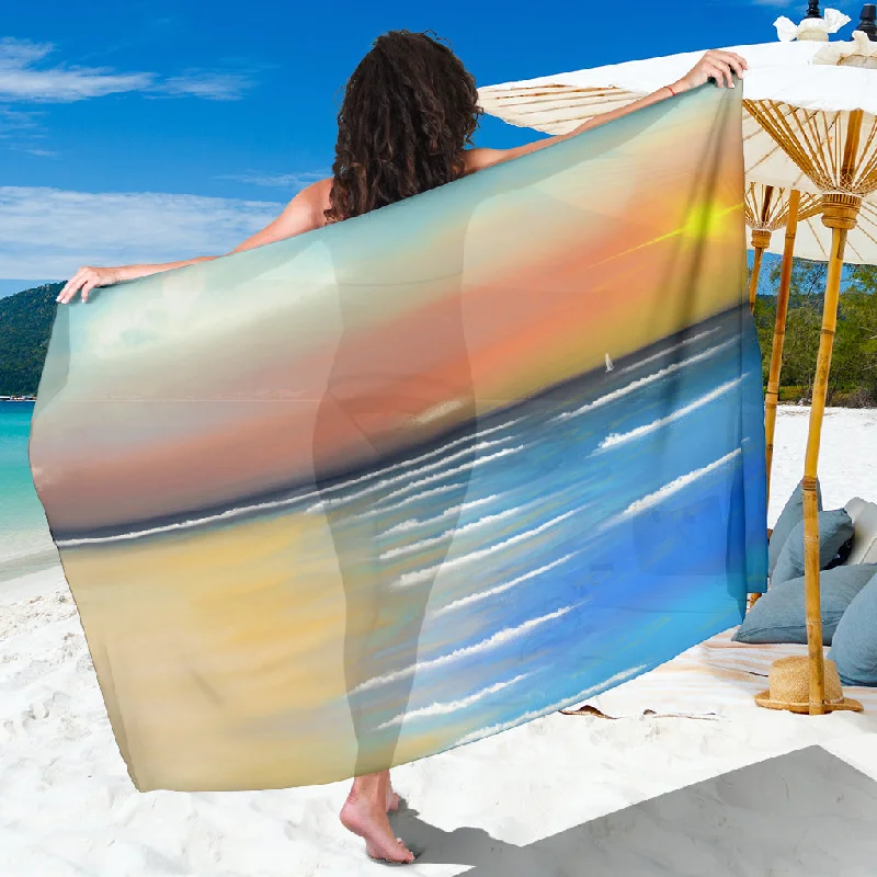 Beach sarong denim skirt casual