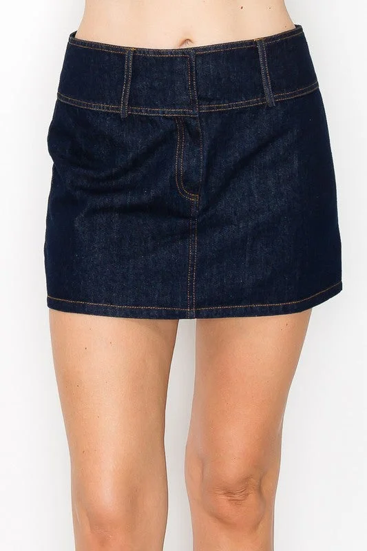 Denim Mini Skirt corduroy skirt cozy
