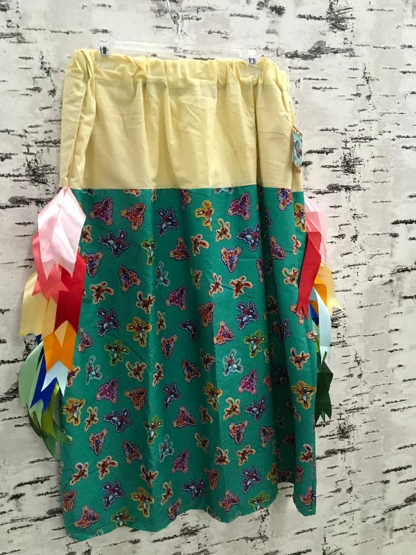 Handmade Riders with Yellow Ribbon Skirt slim fit skirt