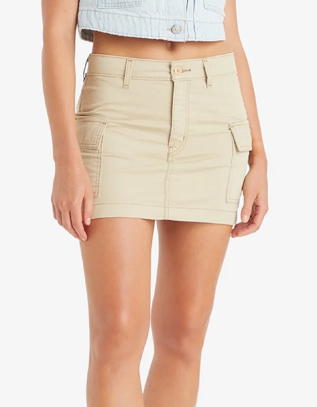 Mini Cargo Safari Skirt corduroy skirt cozy