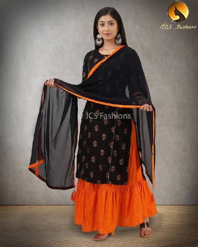 Rayon Slub Kurti Set: Skirt and Dupatta Included | JCSFashions linen skirt relaxed