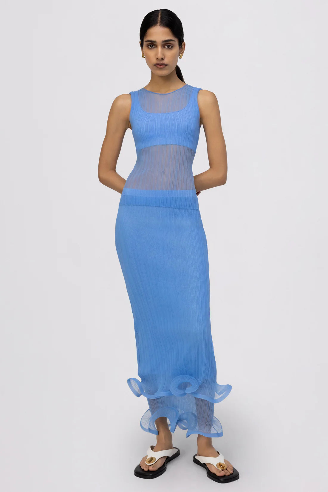 Simkhai Kelso Skirt silk skirt lustrous