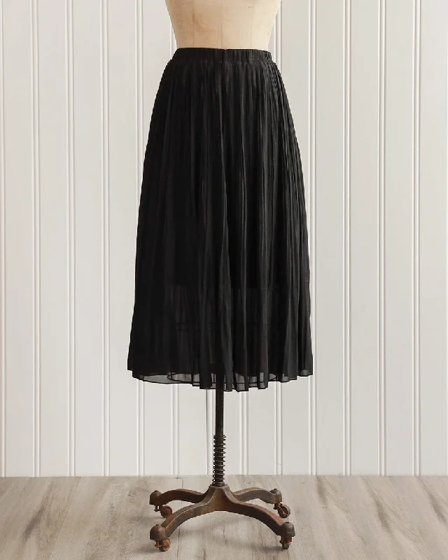 Classic Take Pleated Midi Skirt leather skirt bold