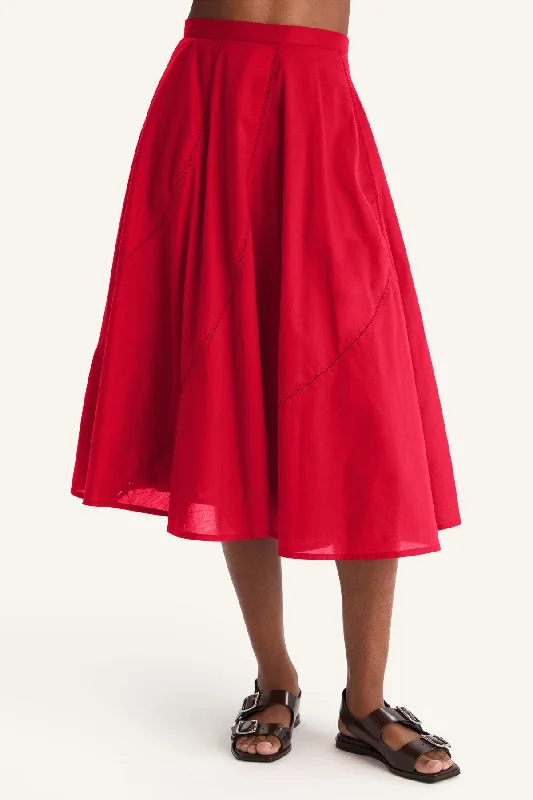 Vestige Skirt in Rouge lightweight skirt design