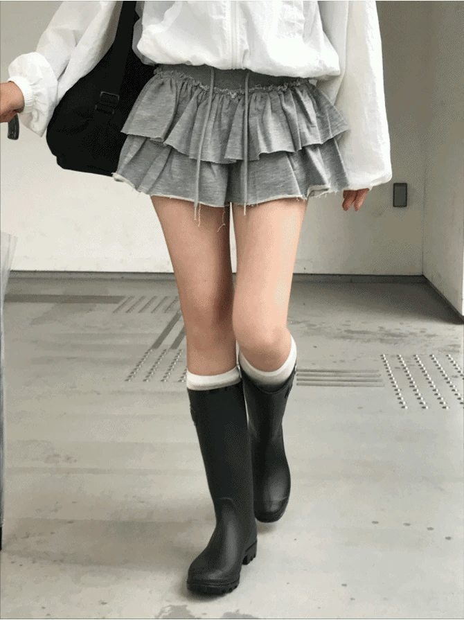 【🖤y2k vibe】Cancan Skirt ruffled skirt detail